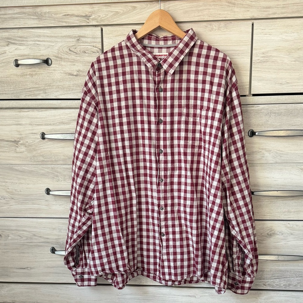 Wrangler Regular Size Button-Up Casual Button-Down Shirts for Men’s size 3XL - Picture 1 of 7